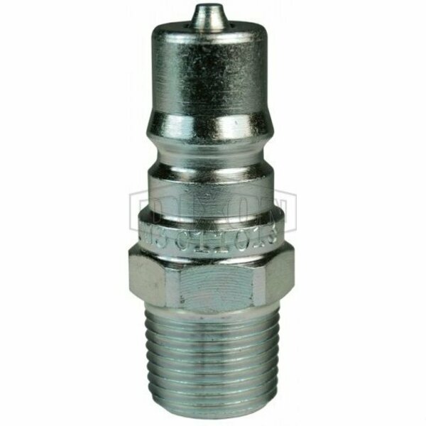 Dixon DQC H Industrial Interchange Male Plug, 3/4-14 Nominal, Male NPTF, 303 Stainless Steel H4M6-S